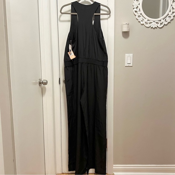 Ali Ro Black Silk Racerback Jumpsuit Women’s 12 Romper Jumper NWT casual - Picture 4 of 11